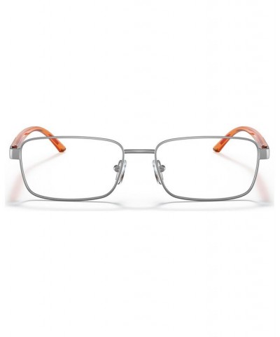 Men's Rectangle Eyeglasses AX105056-O Matte Blue $30.94 Mens