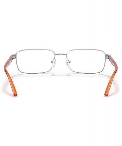 Men's Rectangle Eyeglasses AX105056-O Matte Blue $30.94 Mens