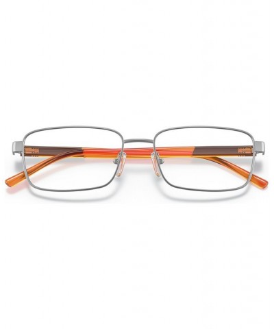 Men's Rectangle Eyeglasses AX105056-O Matte Blue $30.94 Mens