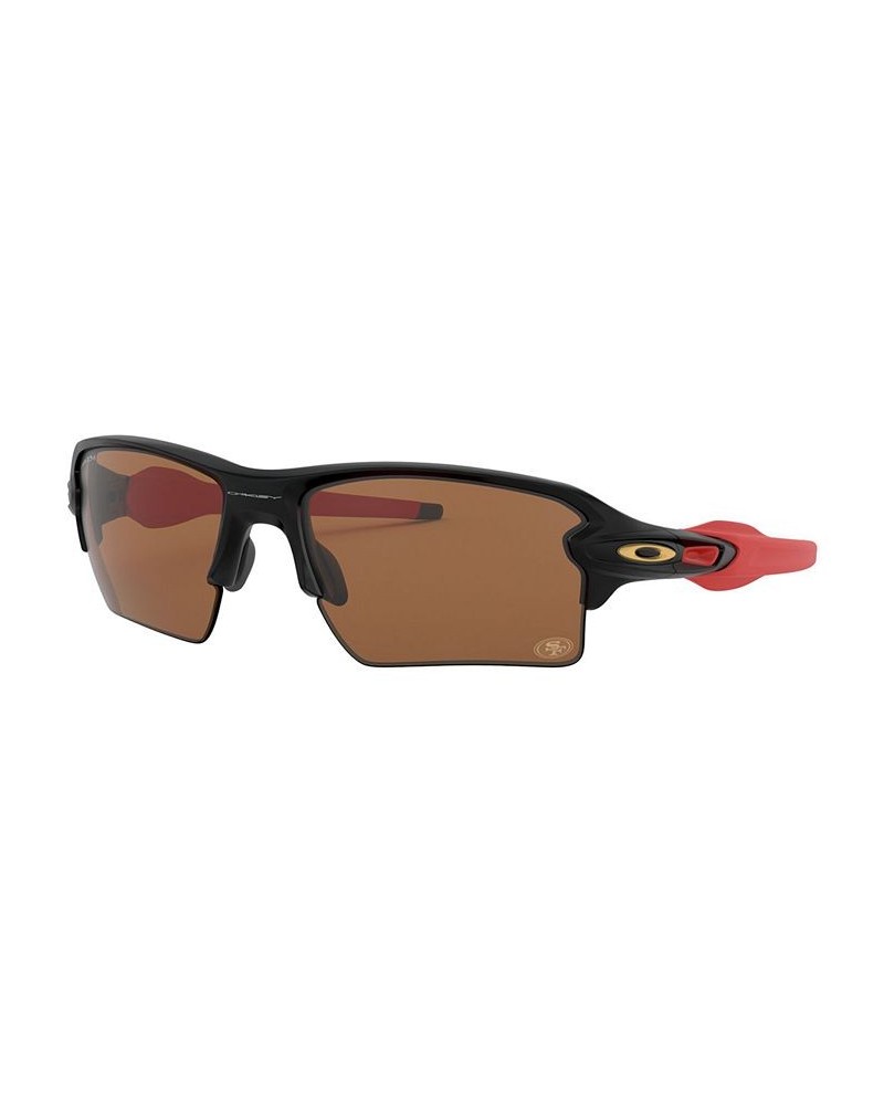 NFL Collection Sunglasses San Francisco 49ers OO9188 59 FLAK 2.0 XL SF MATTE BLACK/PRIZM TUNGSTEN $28.56 Unisex