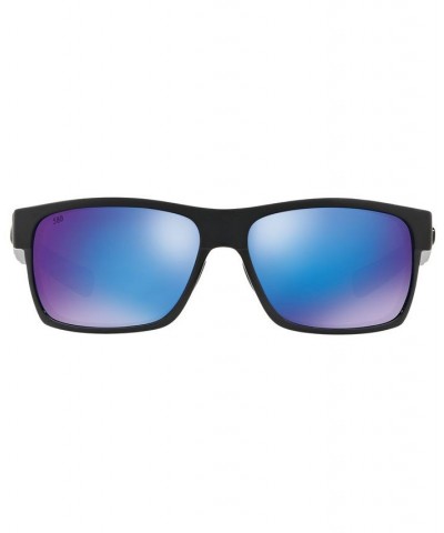 Polarized Sunglasses HALF MOON 60 BLACK/ BLUE MIRROR POLAR $70.98 Unisex