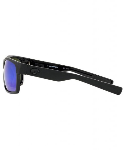 Polarized Sunglasses HALF MOON 60 BLACK/ BLUE MIRROR POLAR $70.98 Unisex