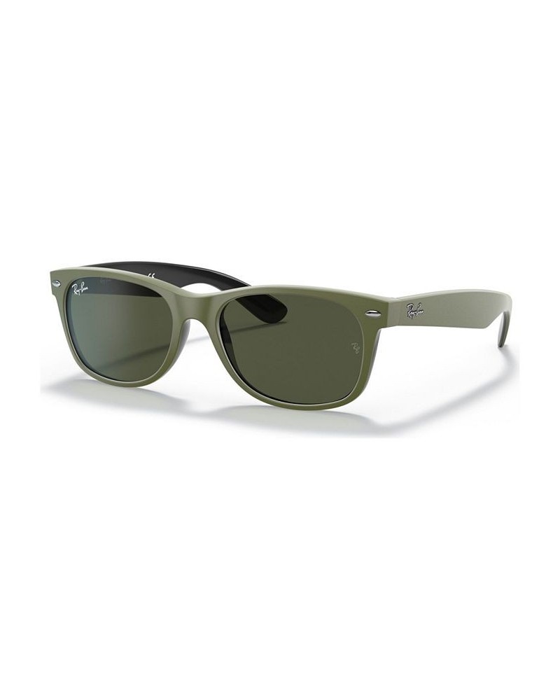 NEW WAYFARER Sunglasses RB2132 55 TOP RUBBER MILITARY GREEN ON B/GREEN $25.67 Unisex