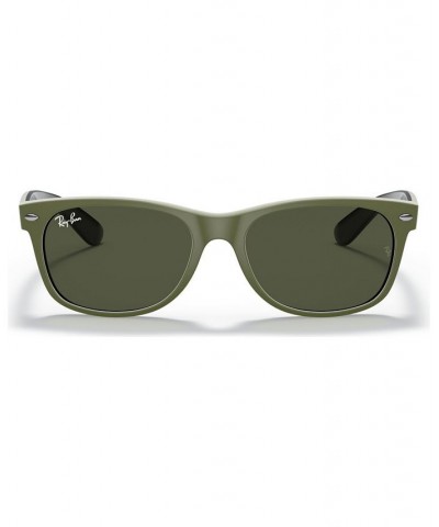 NEW WAYFARER Sunglasses RB2132 55 TOP RUBBER MILITARY GREEN ON B/GREEN $25.67 Unisex