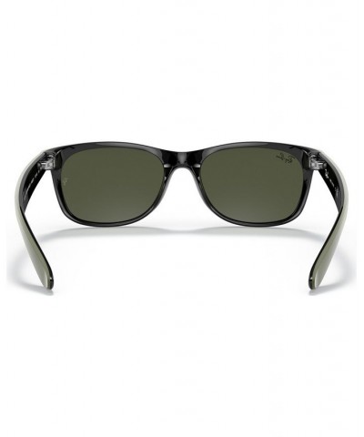 NEW WAYFARER Sunglasses RB2132 55 TOP RUBBER MILITARY GREEN ON B/GREEN $25.67 Unisex