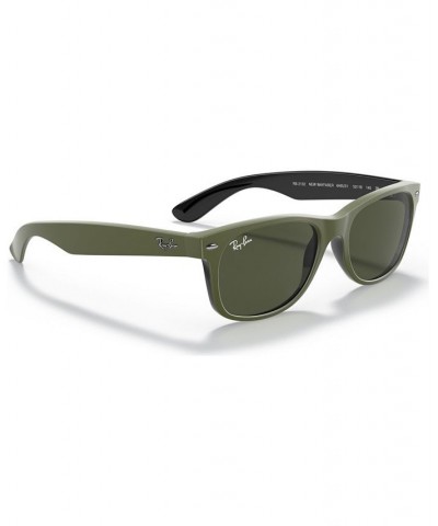 NEW WAYFARER Sunglasses RB2132 55 TOP RUBBER MILITARY GREEN ON B/GREEN $25.67 Unisex