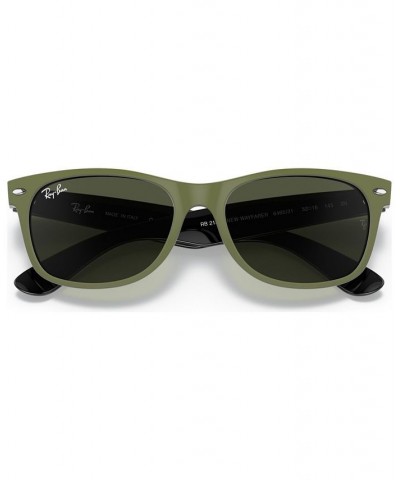 NEW WAYFARER Sunglasses RB2132 55 TOP RUBBER MILITARY GREEN ON B/GREEN $25.67 Unisex