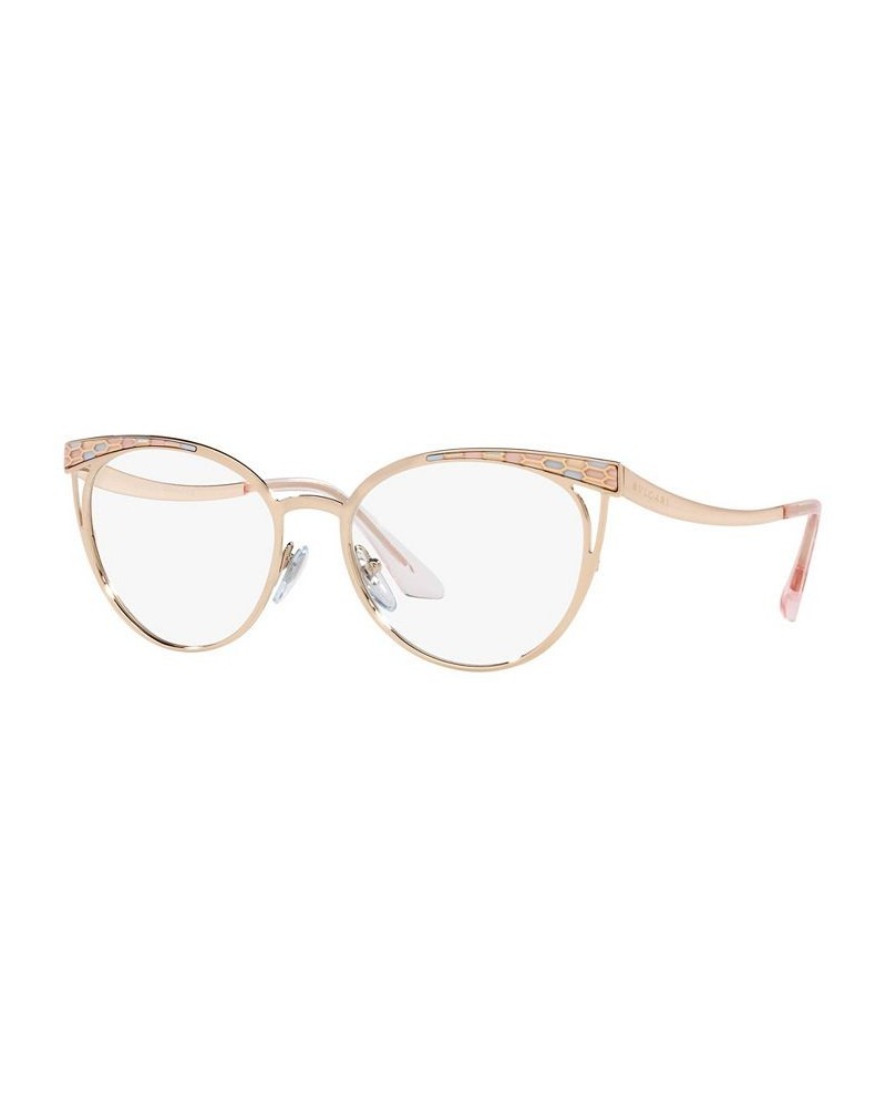 BV2186 Women's Cat Eye Eyeglasses Pink Gold-Tone $97.29 Womens