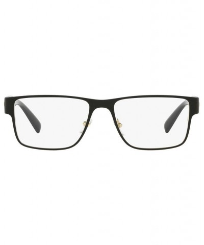 VE1274 Men's Rectangle Eyeglasses Matte Black/Gold-Tone $67.92 Mens