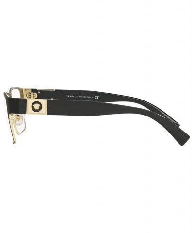 VE1274 Men's Rectangle Eyeglasses Matte Black/Gold-Tone $67.92 Mens