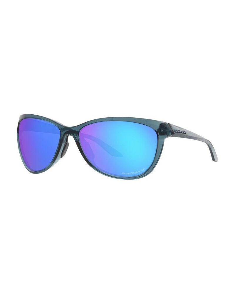 Women's Polarized Sunglasses OO9222 Pasque 60 Polished Black $27.56 Womens