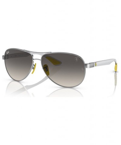 Men's Sunglasses RB8331M Scuderia Ferrari Collection Silver-Tone $69.60 Mens