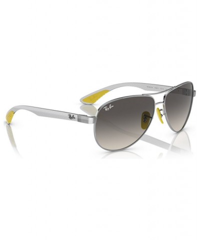 Men's Sunglasses RB8331M Scuderia Ferrari Collection Silver-Tone $69.60 Mens