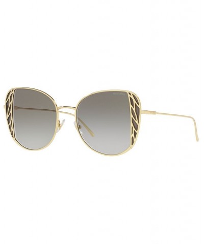 Women's Sunglasses MU 57XS 52 GOLD/GREY GRADIENT $117.37 Womens