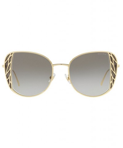 Women's Sunglasses MU 57XS 52 GOLD/GREY GRADIENT $117.37 Womens