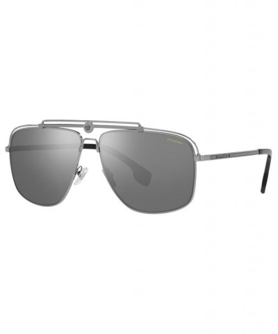 Men's Polarized Sunglasses VE2242 61 Gunmetal $98.75 Mens