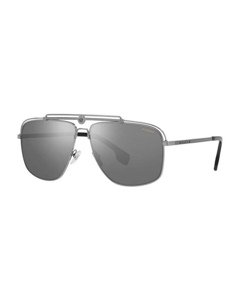 Men's Polarized Sunglasses VE2242 61 Gunmetal $98.75 Mens