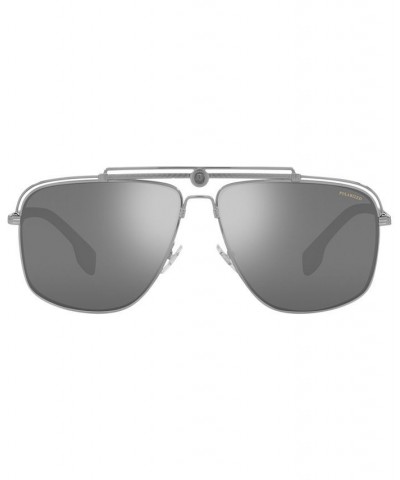 Men's Polarized Sunglasses VE2242 61 Gunmetal $98.75 Mens