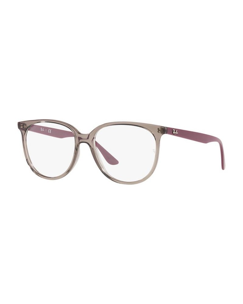 RB4378V Optics Women's Square Low Bridge Fit Eyeglasses Havana $30.80 Womens