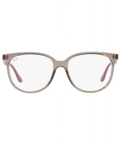 RB4378V Optics Women's Square Low Bridge Fit Eyeglasses Havana $30.80 Womens