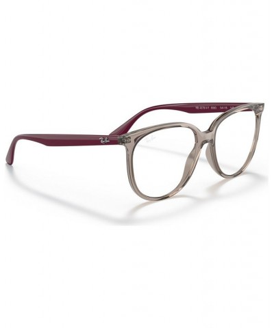 RB4378V Optics Women's Square Low Bridge Fit Eyeglasses Havana $30.80 Womens