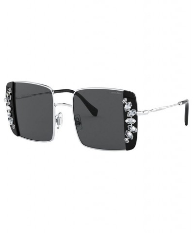 Sunglasses MU 56VS 46 SILVER/BLACK/DARK GREY $50.26 Unisex