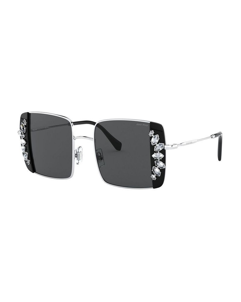 Sunglasses MU 56VS 46 SILVER/BLACK/DARK GREY $50.26 Unisex