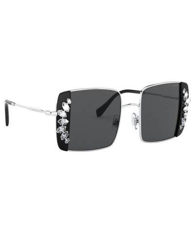 Sunglasses MU 56VS 46 SILVER/BLACK/DARK GREY $50.26 Unisex