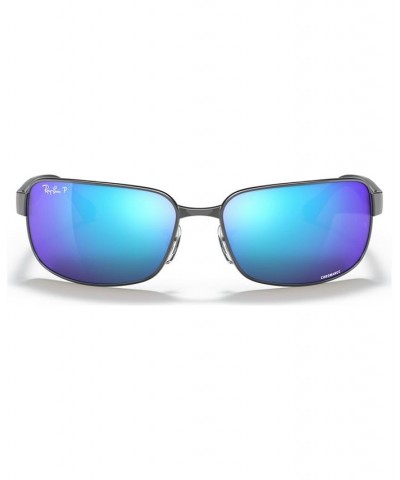 Polarized Sunglasses RB3566 CHROMANCE GUNMETAL/BLUE MIRROR POLAR $45.17 Unisex