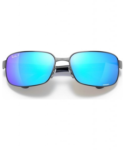 Polarized Sunglasses RB3566 CHROMANCE GUNMETAL/BLUE MIRROR POLAR $45.17 Unisex