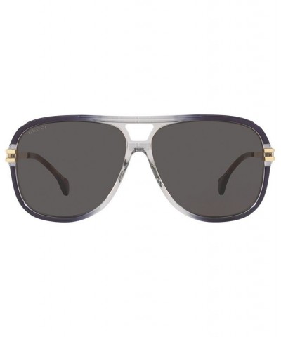 Men's GG1105S 63 Sunglasses GC00180963-X Gray $150.80 Mens