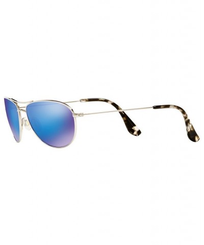 Baby Beach Polarized Sunglasses 245 SILVER SHINY/BLUE MIRROR POLAR $89.32 Unisex