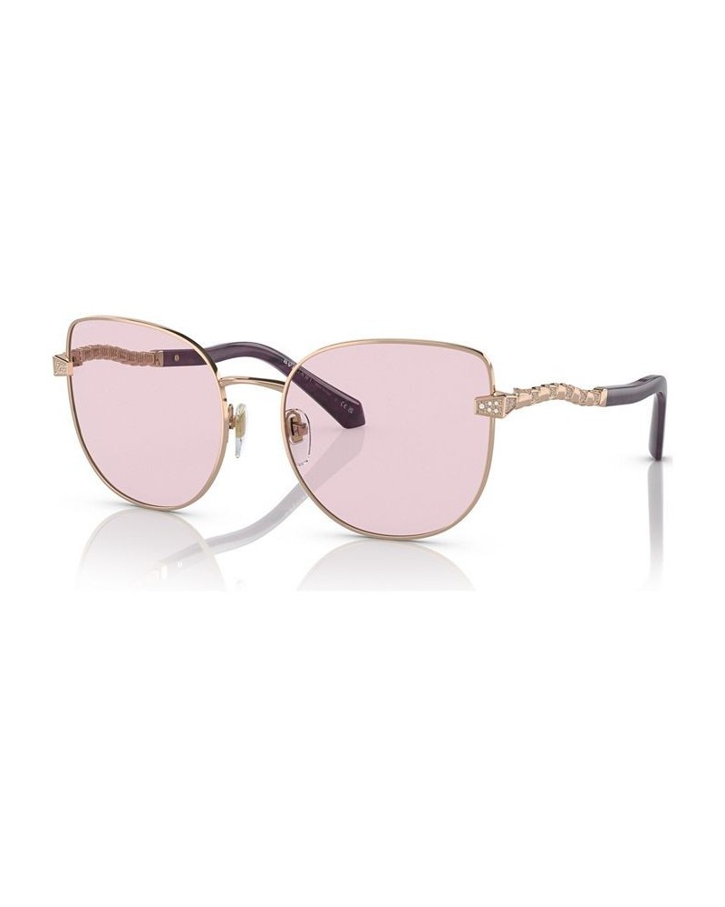 Women's Sunglasses BV6184B56-HP Pink Gold Tone $121.79 Womens