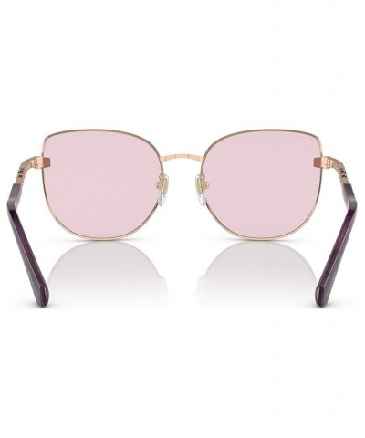 Women's Sunglasses BV6184B56-HP Pink Gold Tone $121.79 Womens