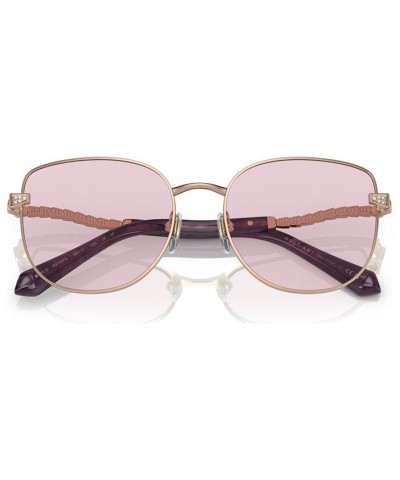 Women's Sunglasses BV6184B56-HP Pink Gold Tone $121.79 Womens