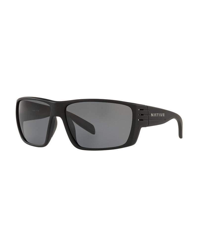 Native Men's Polarized Sunglasses XD9014 66 MATTE BLACK/GREY $7.08 Mens