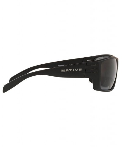 Native Men's Polarized Sunglasses XD9014 66 MATTE BLACK/GREY $7.08 Mens