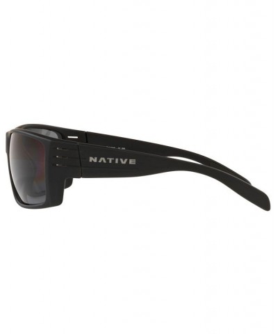 Native Men's Polarized Sunglasses XD9014 66 MATTE BLACK/GREY $7.08 Mens