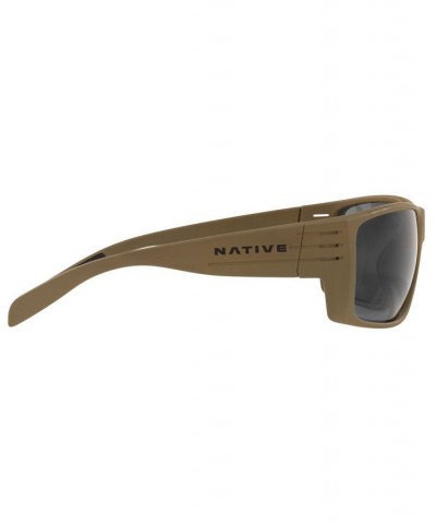 Native Men's Polarized Sunglasses XD9014 66 MATTE BLACK/GREY $7.08 Mens