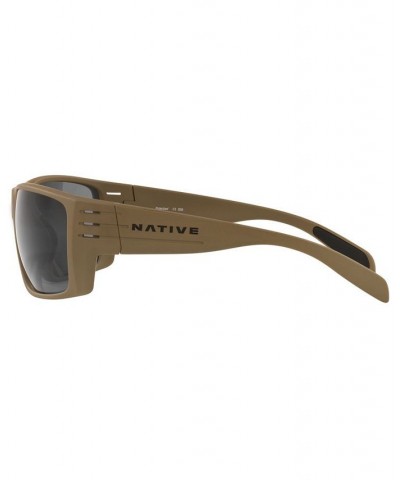 Native Men's Polarized Sunglasses XD9014 66 MATTE BLACK/GREY $7.08 Mens