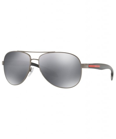 Men's Sunglasses PS 53PS GUNMETAL/GREY MIRROR $55.26 Mens
