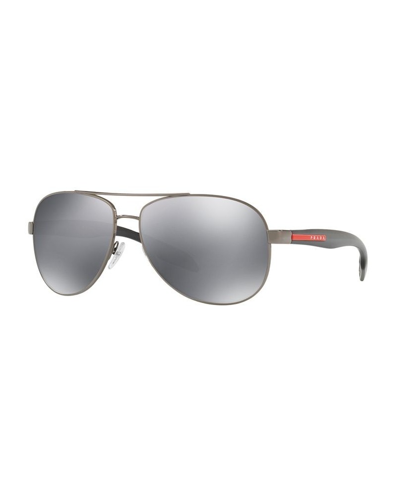 Men's Sunglasses PS 53PS GUNMETAL/GREY MIRROR $55.26 Mens