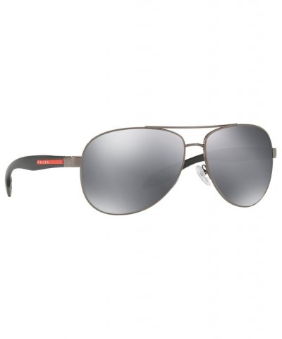 Men's Sunglasses PS 53PS GUNMETAL/GREY MIRROR $55.26 Mens