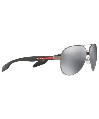 Men's Sunglasses PS 53PS GUNMETAL/GREY MIRROR $55.26 Mens