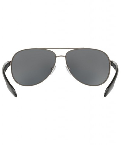 Men's Sunglasses PS 53PS GUNMETAL/GREY MIRROR $55.26 Mens