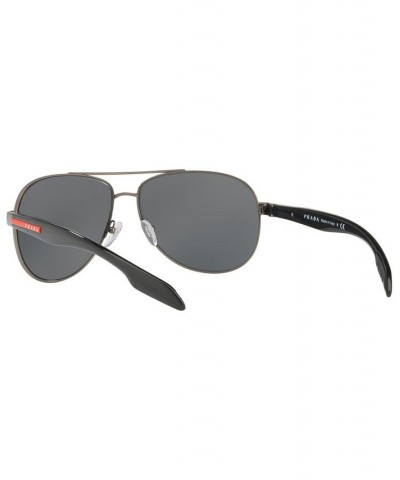 Men's Sunglasses PS 53PS GUNMETAL/GREY MIRROR $55.26 Mens