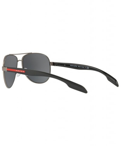 Men's Sunglasses PS 53PS GUNMETAL/GREY MIRROR $55.26 Mens