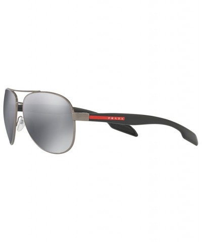 Men's Sunglasses PS 53PS GUNMETAL/GREY MIRROR $55.26 Mens