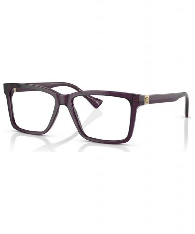 Men's Rectangle Eyeglasses VE332856-O Transparent Gray $74.24 Mens