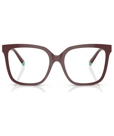 Women's Square Eyeglasses TF222752-O Solid Burgundy $114.60 Womens